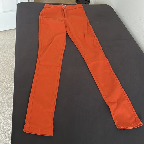 Ladies Stretch Jeggings/Jeans , Color: Burnt Orange - Picture 4 of 15